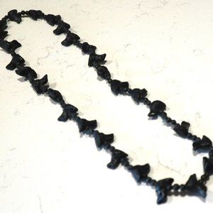 Black Clay Bead Necklace from Oaxaca